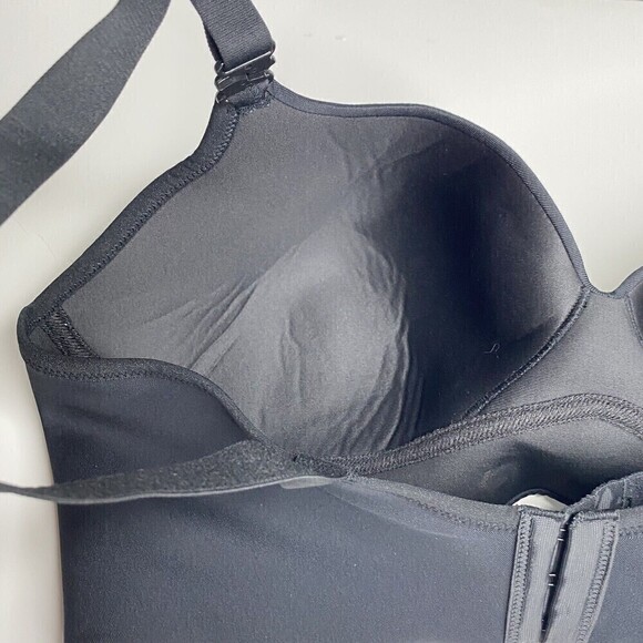 NWOT WARNERS  BLACK BRA SZ 38D ADJUSTABLE STRAPS WIRELESS - Picture 5 of 5